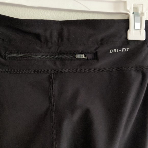 NWOT Nike Dri Fit Tech Capri Black Running Pant Women Size Extra Small - Picture 5 of 6